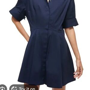 STAUD Dark Blue Mini Dress
